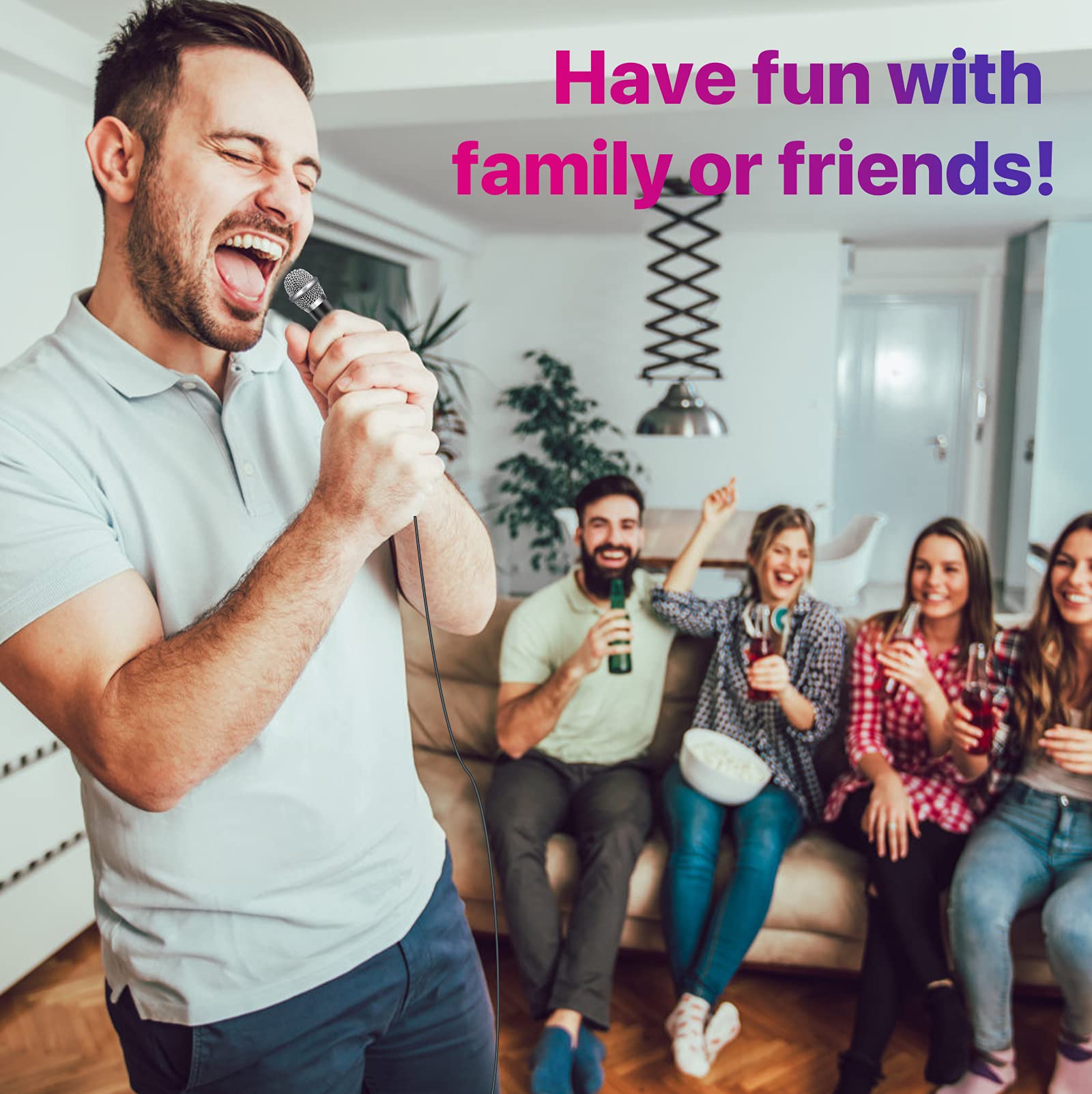 JeMii Mini Microphone,Tiny Microphone,Phone Microphone, Asmr Microphone,Mini Karaoke Microphone,forVoiceRecording Chatting and S